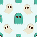 Undead Rising Seamless Print Halloween Scrapbook Paper